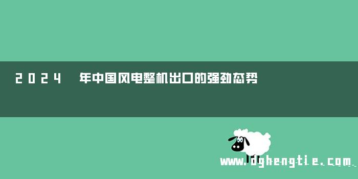2024 年中国风电整机出口的强劲态势